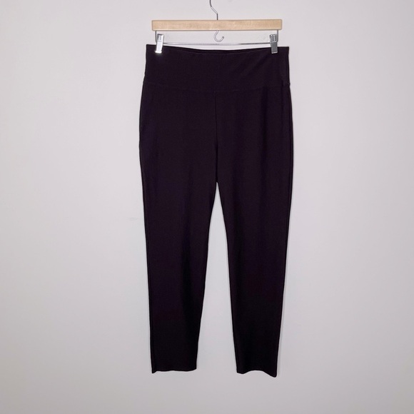 Eileen Fisher Washable Stretch Crepe High Waisted Pant in Violette minimalist - Picture 2 of 11